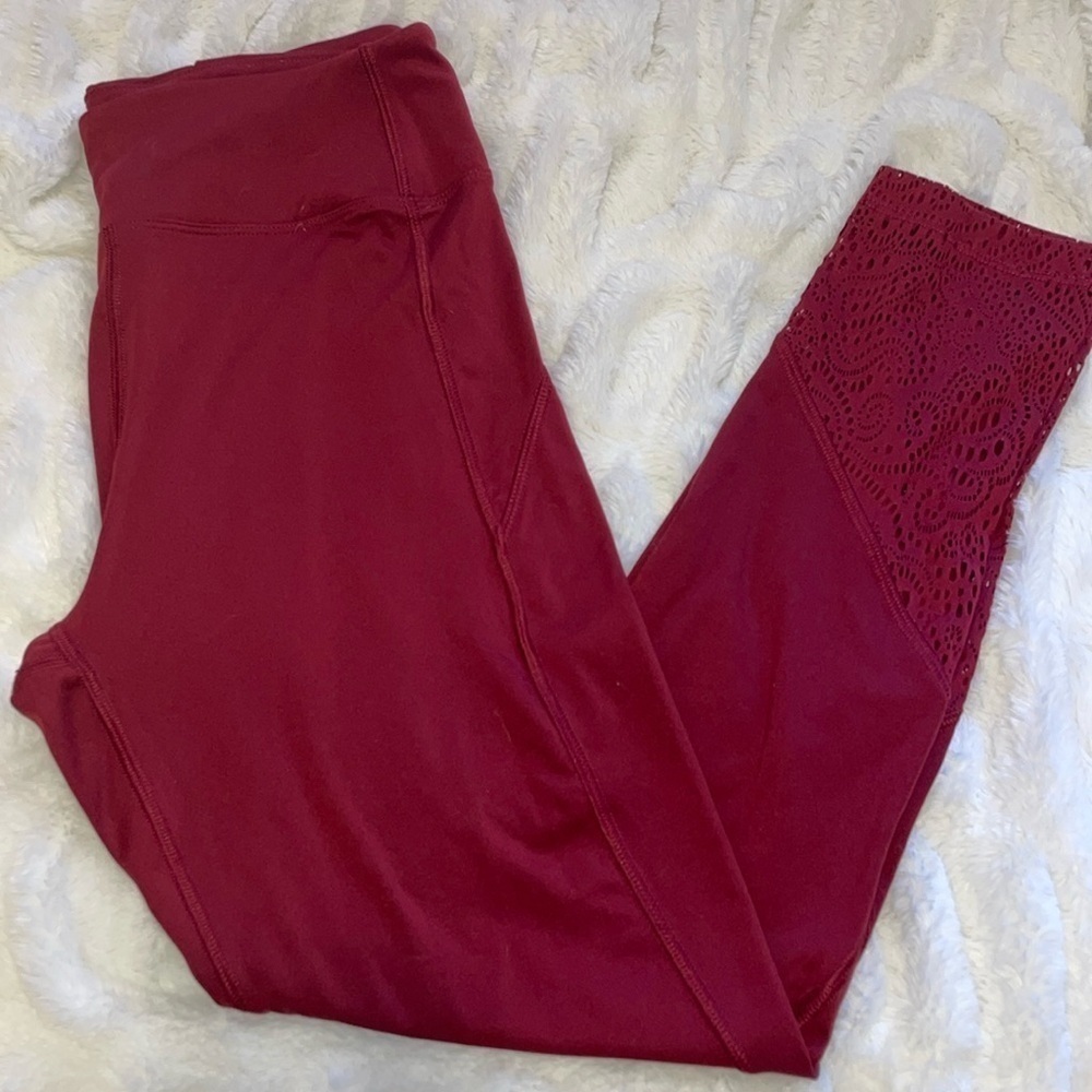 PINK Victorias Secret Sport Lace Leggings - Picture 2 of 10